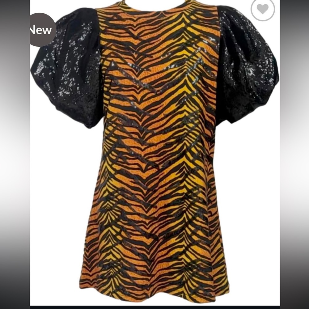 Queen of Sparkles Tiger Sequin Dress